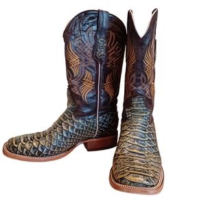 MEN'S WESTERLY TRENDS LEATHER BOOTS SIZE 27 (8) APPROXIMATELY